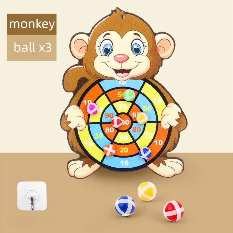 Educational Games Dart Board Baby Toy Stickey Ball Dart