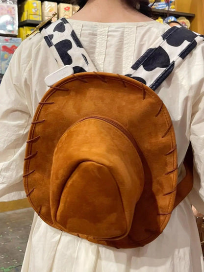 Cartoon Cowboy Hat Backpack Cute Fashion Creative Backpack