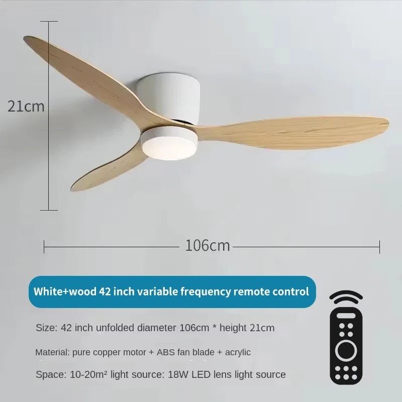 Modern LED Ceiling Fan Lights, Low Floor Decorative Lights