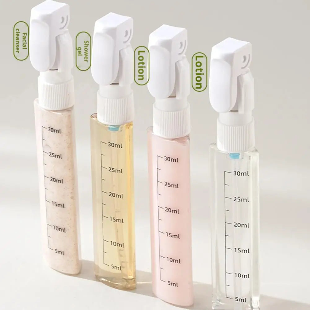 4-in-1 Portable Travel Refillable Bottles Set Cosmetics And Toiletries