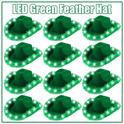 LED Cowboy Hats Wedding Hats Bulk Light up Cowboy Hats