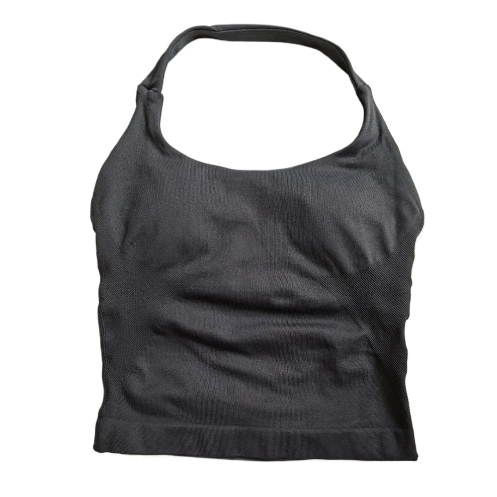 Gym Top Women Clothes Strappy Workout Tank Top Sports Bra