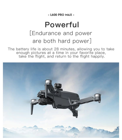 New L600 PRO MAX/PRO GPS Drone 5KM 4K Professional
