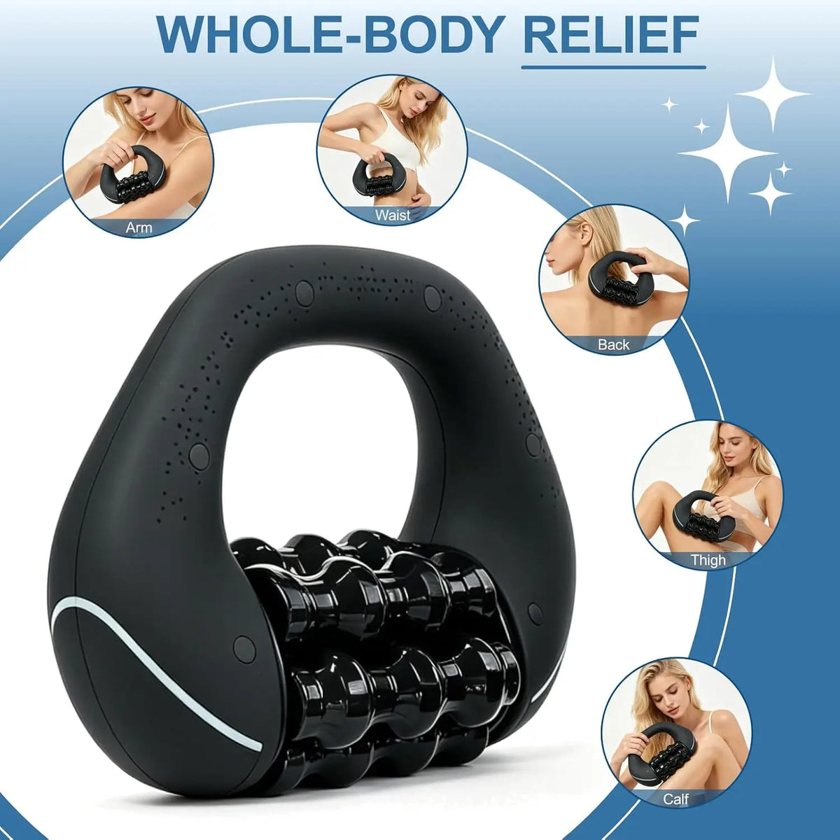 Electric Roller Impact Massage Tool Rechargeable Massager