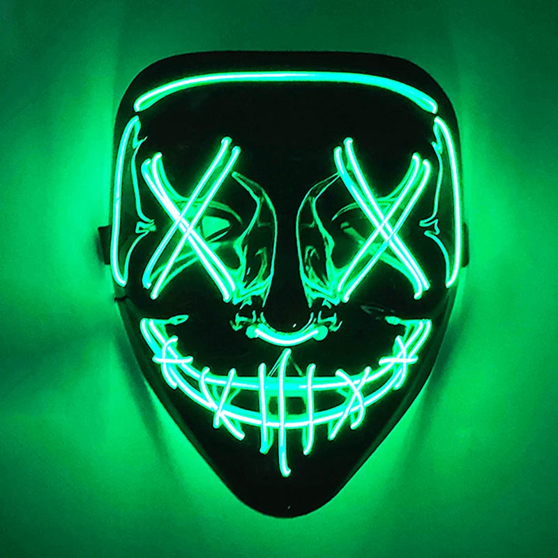 Halloween Party Supplies Luminous LED Purge Mask