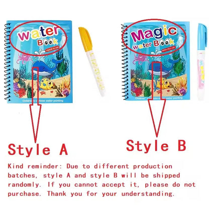 Magical Book Water Drawing Montessori Toys Coloring Book