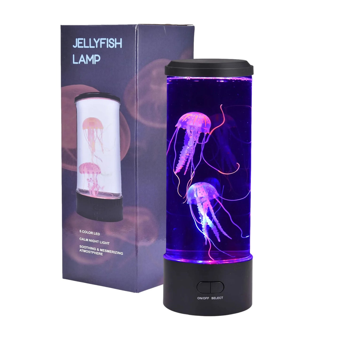 Simulated Jellyfish Cylindrical Quiet Light Home Decoration