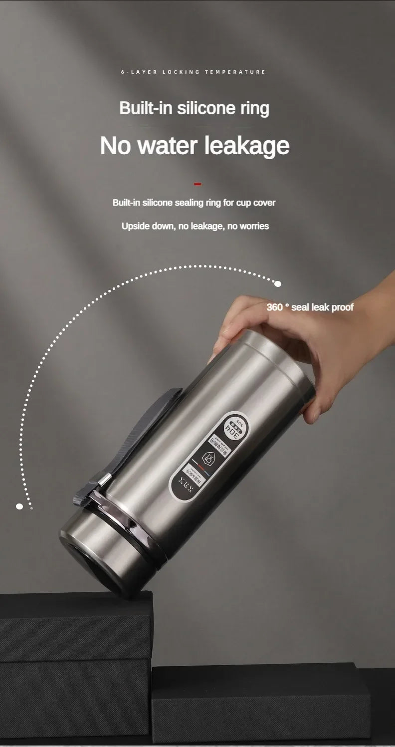 Stainless Steel Thermos Bottle with LED Temperature Bottle