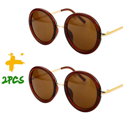 Sunglasses Women Men Round New Luxury Brand Design