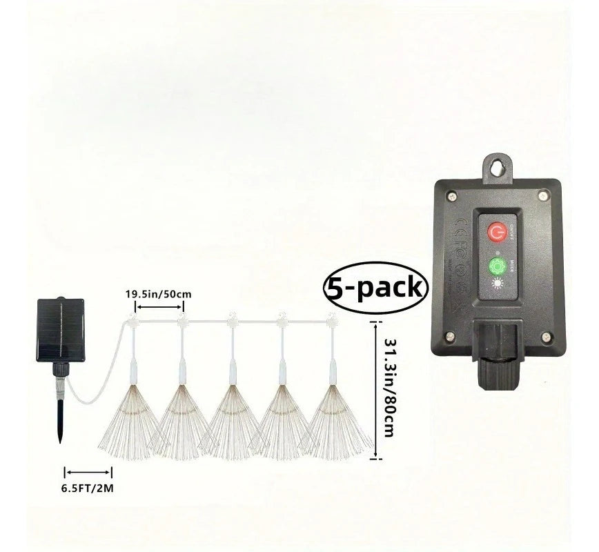 Solar Hanging Solar Outdoor Fireworks Light Solar 450 LED Starburst Ball