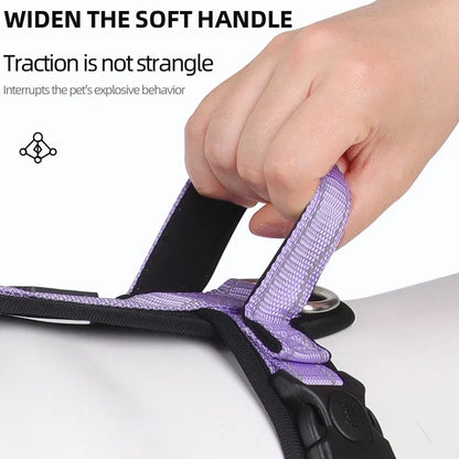 New Pet Harness Reflective With Handle Easy Control
