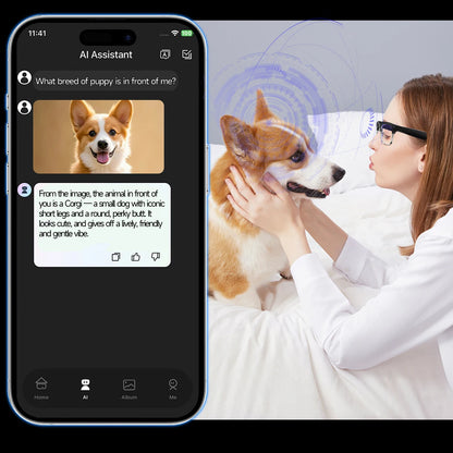 New Upgrade Smart Glasses With Camera Video Recording