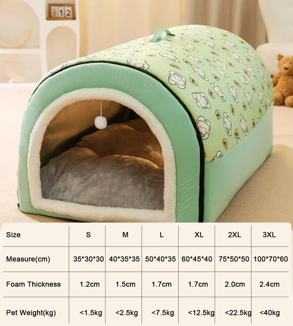 Hot Winter Warm Dog Removable Pet Sleeping House