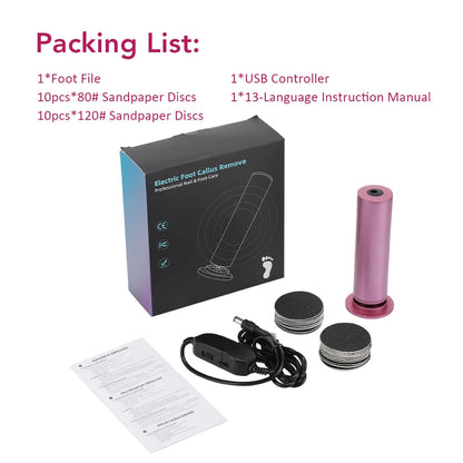 Electric Foot Callus Remover Foot Care File Heels