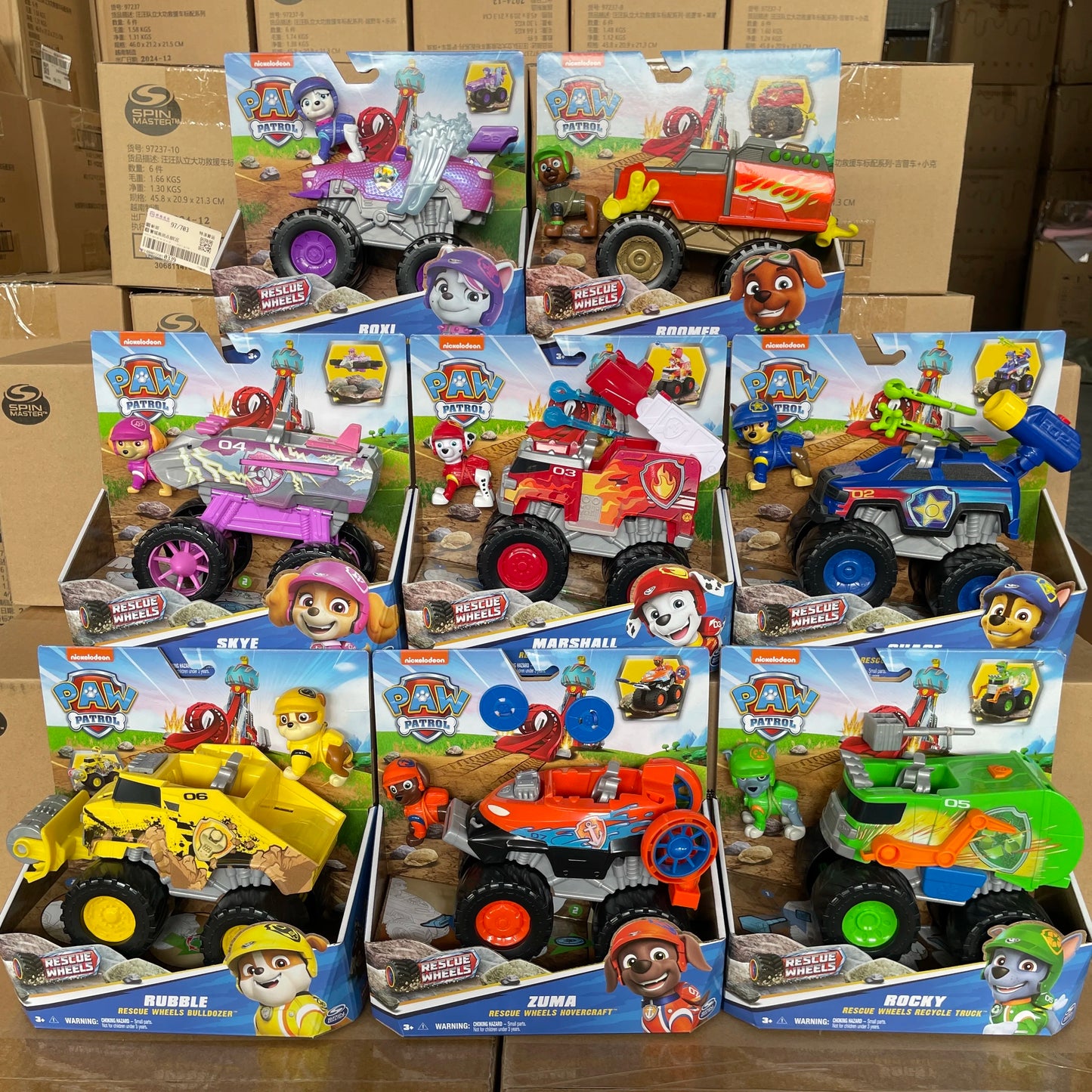 Genuine Paw Patrol Rescue Wheels Anime Action Figure