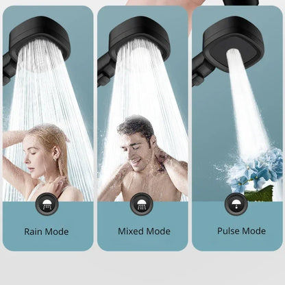 High Pressure Shower Head Water Saving 3 Modes Shower Heads