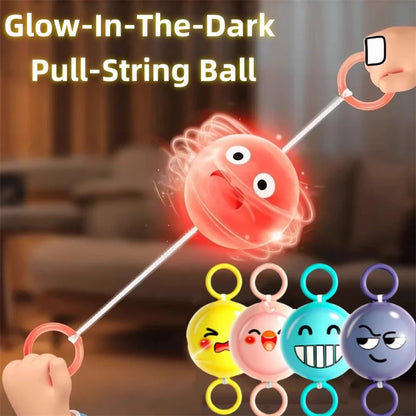 Rotating Flash Flying Ball Toy Rotating Cable Toy LED Light