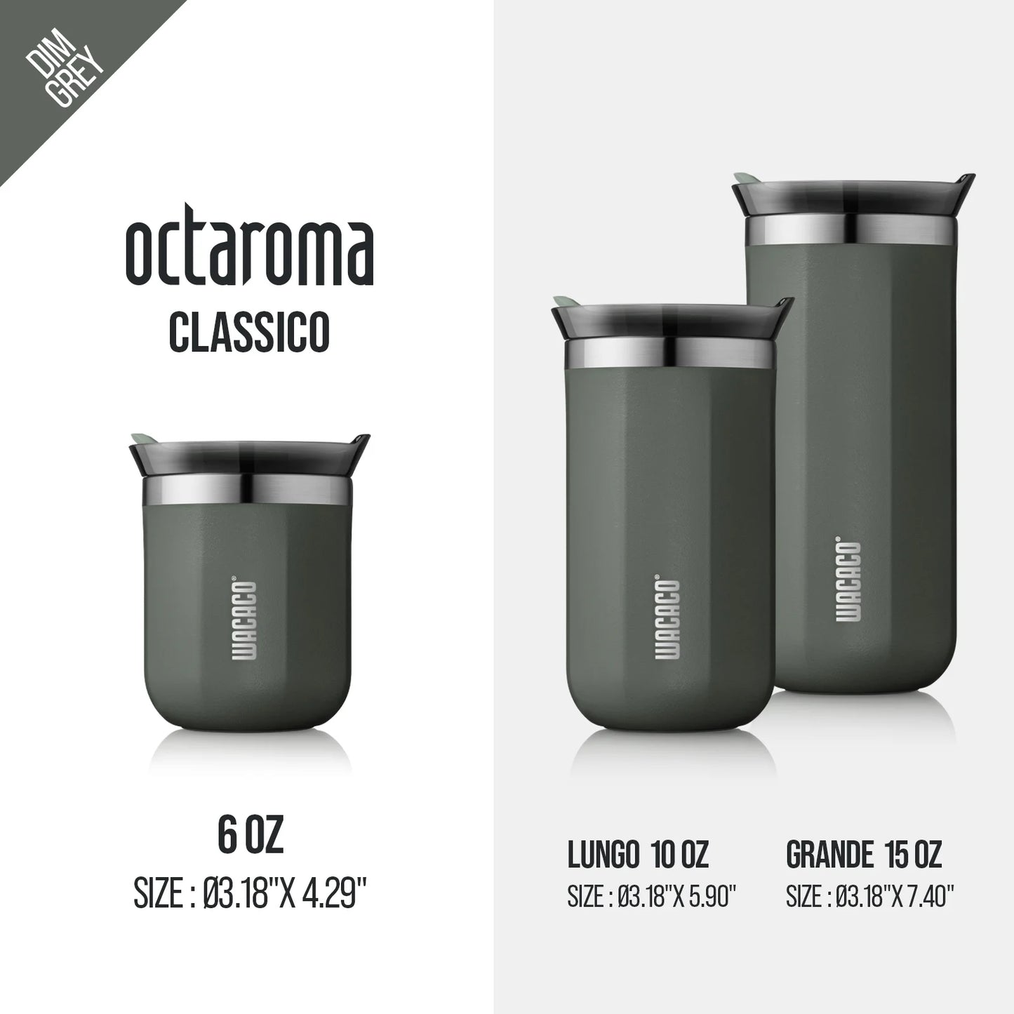 Vacuum Insulated Coffee Mug, Double-wall Stainless Steel