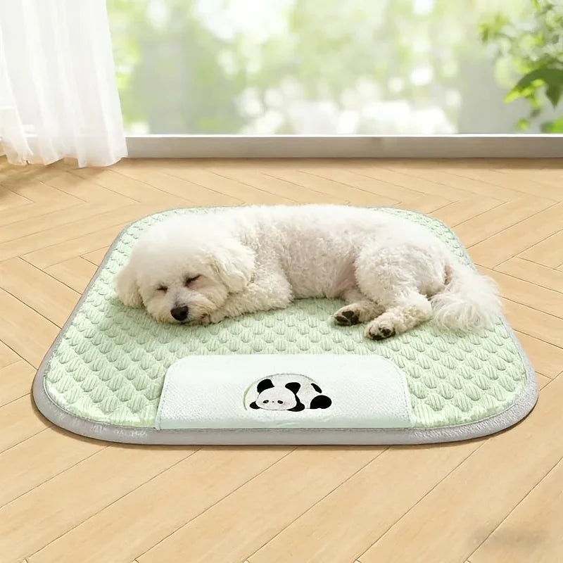 Dog Cooling Mat Made From Ice-bean-textured Fabric