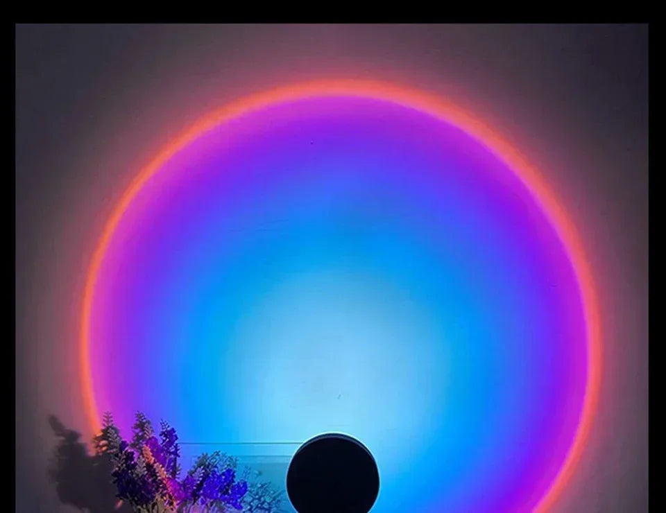 USB Night Light LED Sunset Lamp Projector Photography Wall
