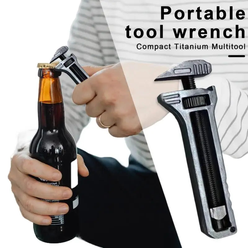 Titanium Alloy Mini Wrench Multitool for Portable Use
