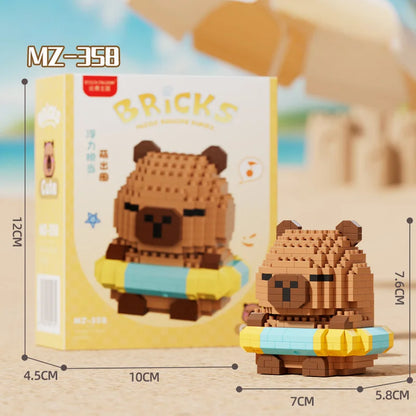 Cute doll Kapi Capybara Bala creative building blocks
