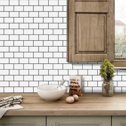Subway Wall Stickers Peel and Stick 3d Brick Vinyl