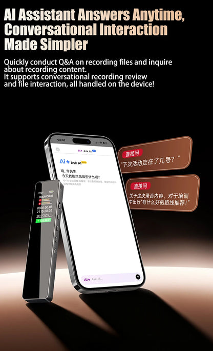 Famue AI Voice Recorder Real-Time Transcription Translation