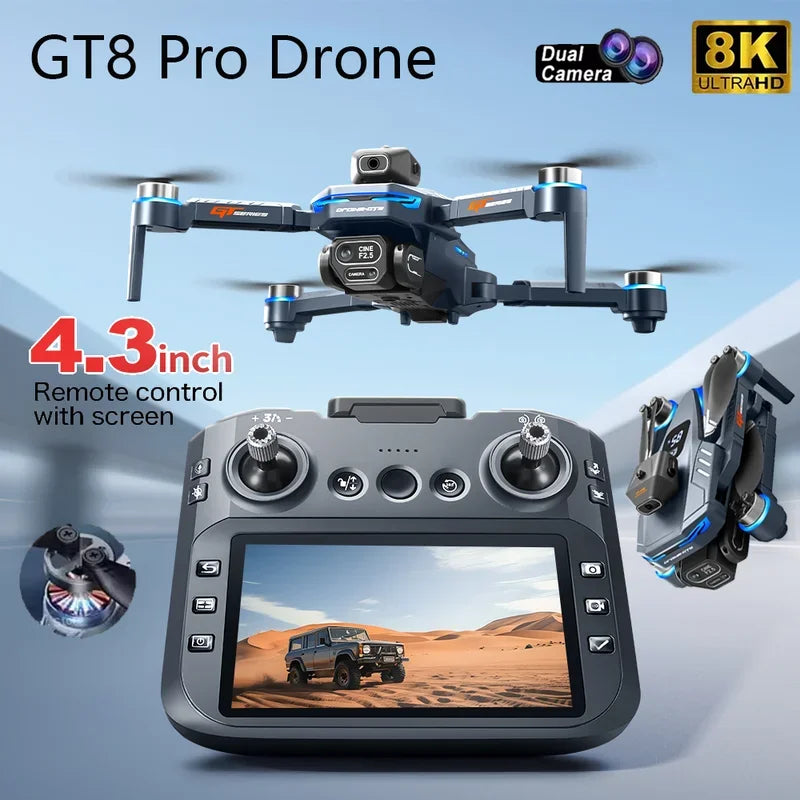 New GT8 Drone GPS 8K Professional HD 360° Dual Cameras