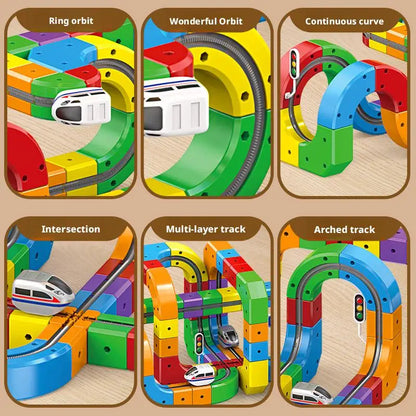 Magical Track Train USB Rechargeable 3D Building Tracks