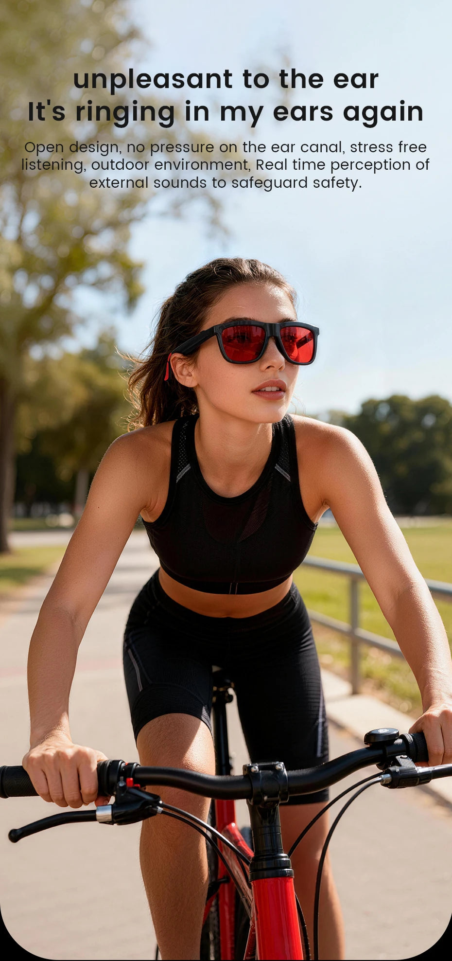 New Touch-Color Change Smart Audio Glasses Men AI Video