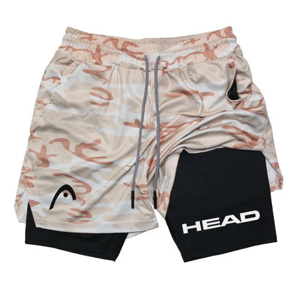 Anime Berserk Head Running Shorts Men Fitness Gym Training