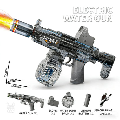 Simulated Firing and Recoil Electric Water Gun Toys Children