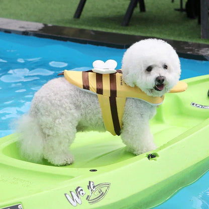 Summer Little Bee Dog Swimsuit Waterproof Puppy Life Jacket