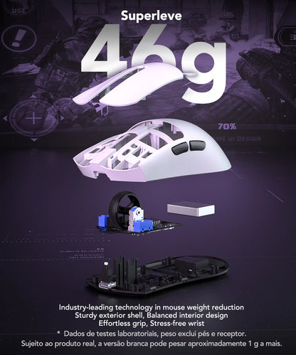 Tri-Mode Gaming Wireless Bluetooth Wired Mouse