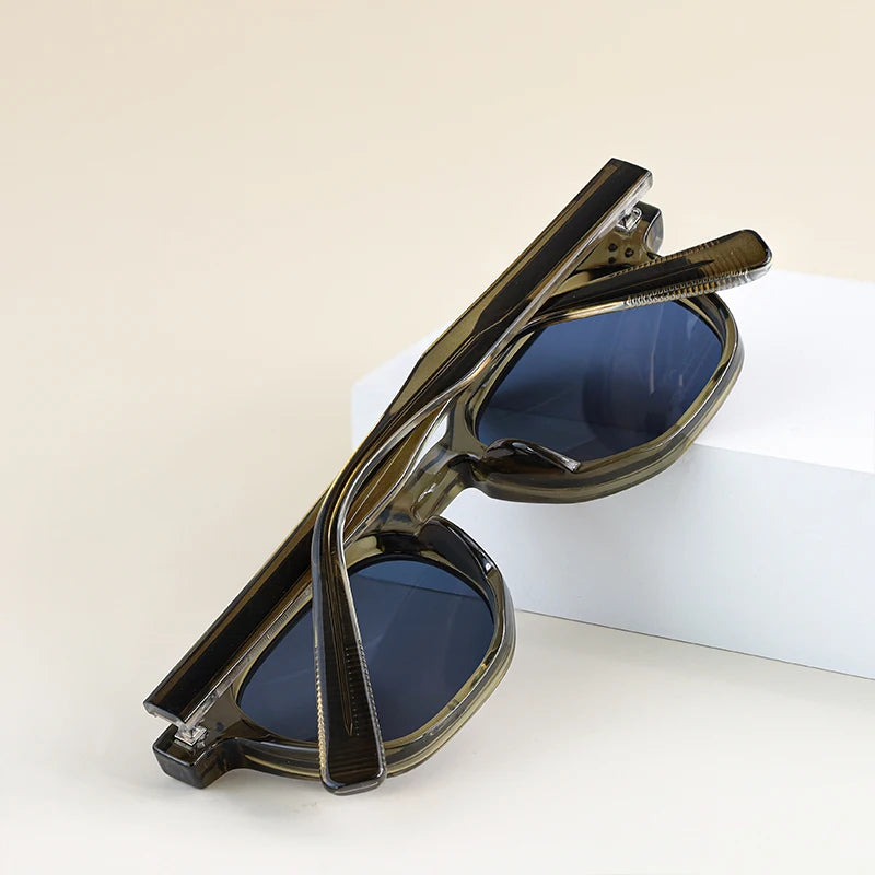 CATERSIDE Retro Punk Men Sunglasses Small Frame Square