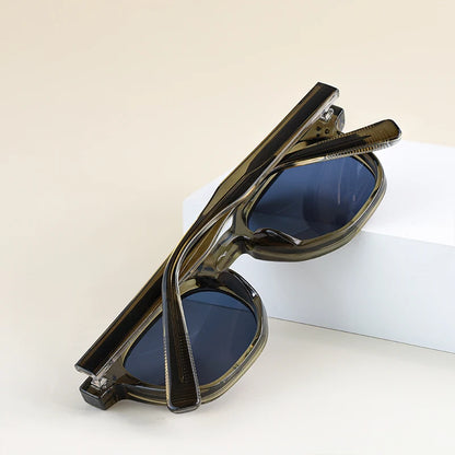 CATERSIDE Retro Punk Men Sunglasses Small Frame Square