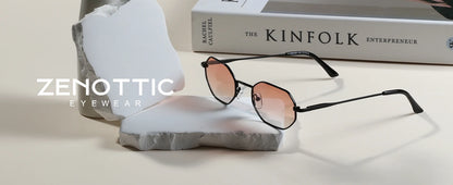 ZENOTTIC Retro Small Polygon Polarized Sunglasses
