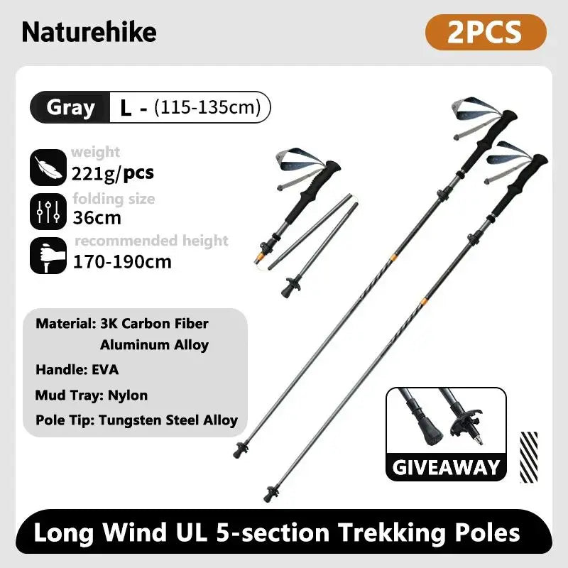 Climbing Sticks Ultralight Outdoor Folding Trekking Poles