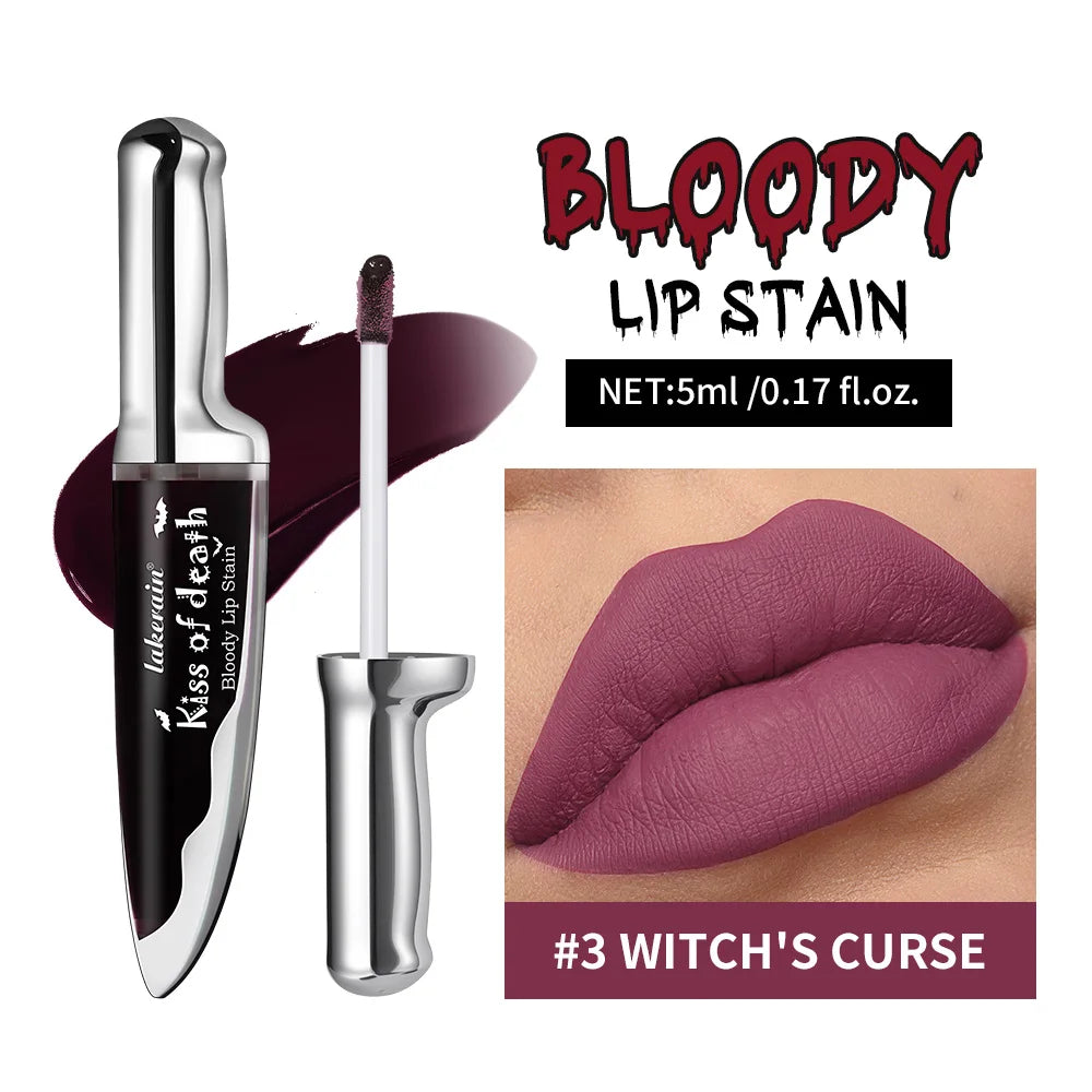 Lip Stain Kiss of Death Bloody Gothic Matte Long Lasting