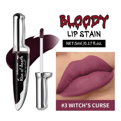Lip Stain Kiss of Death Bloody Gothic Matte Long Lasting