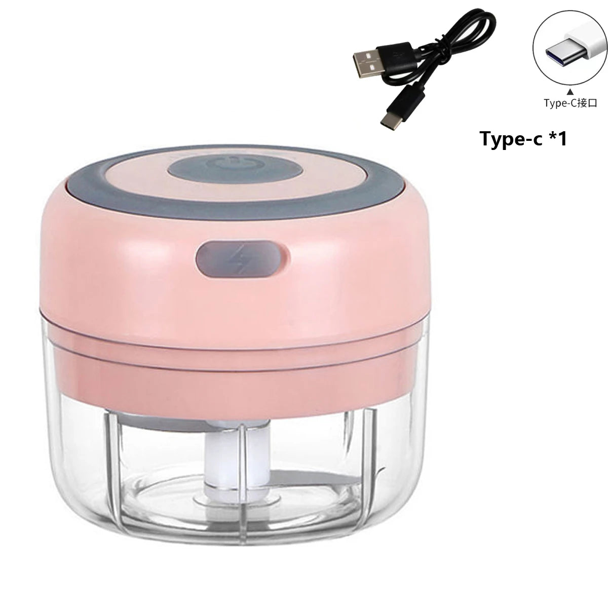 100ml/250ml Electric Mini Garlic Press Chopper Grinder