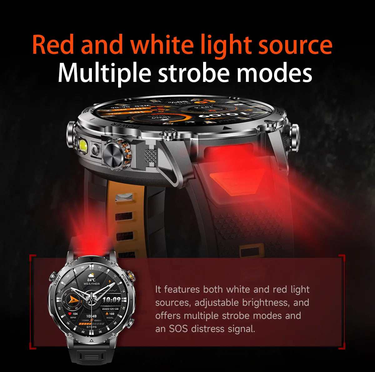 New TANK Ultra 1400mAh Battery Military Smart Watch