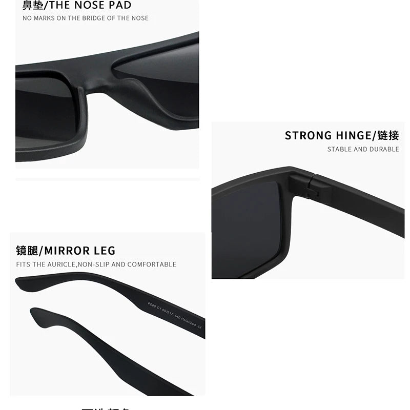 New Fashion Luxury Designer Polarized For Men Vintage