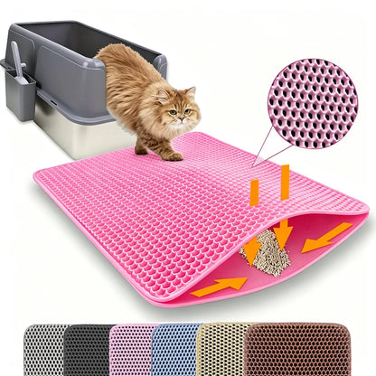 Cat Litter Mat Double Layer Pet Non Slip