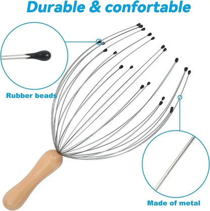 Head Massager Head Scratching Octopus Scalp Massage