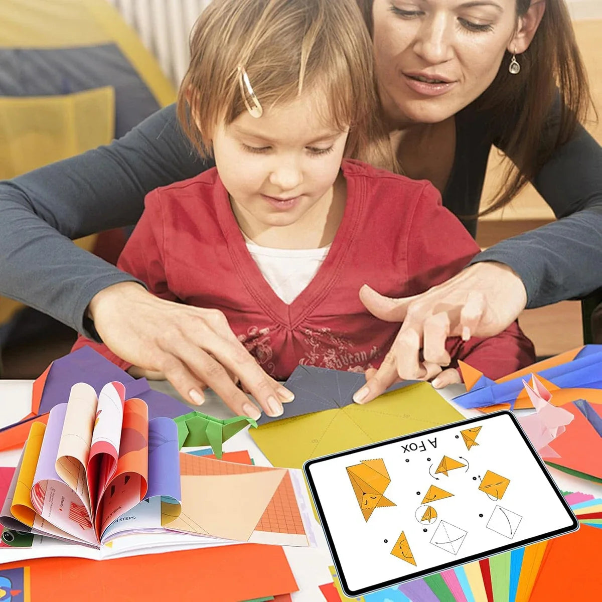 Origami Kit with 30/96 Sheets Paper & Guide Book