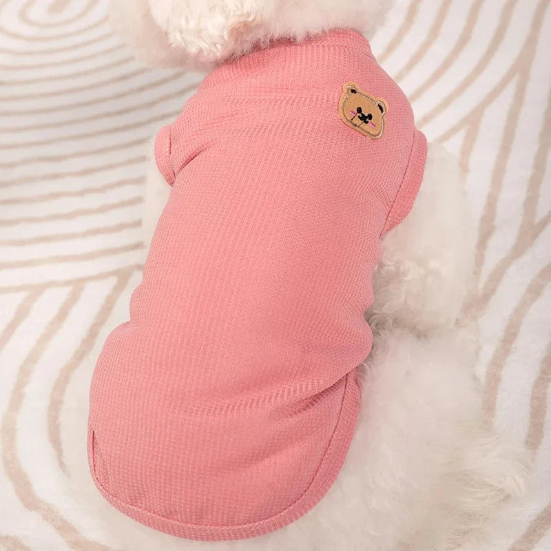 Dogs Thin Small Fashion Bear Vest Pet Clothes
