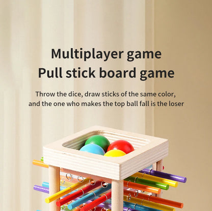 Parent child interactive wooden stick children's