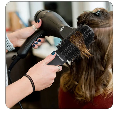 Handle Round Rolling Brush Straight Twill Hair Comb
